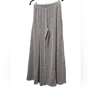 Gilli Brown and Cream Striped Wide Leg Pants